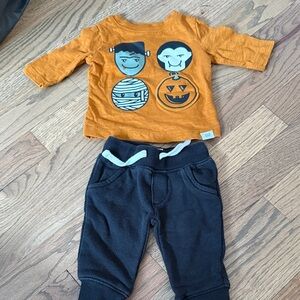 GAP Kids Halloween Matching Set - Orange and Black